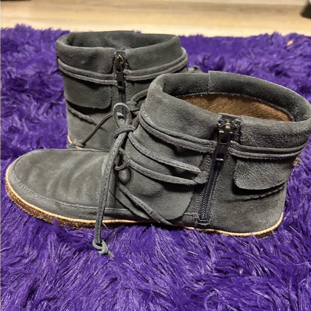 UGG Charcoal Suede Boots - Picture 13 of 15